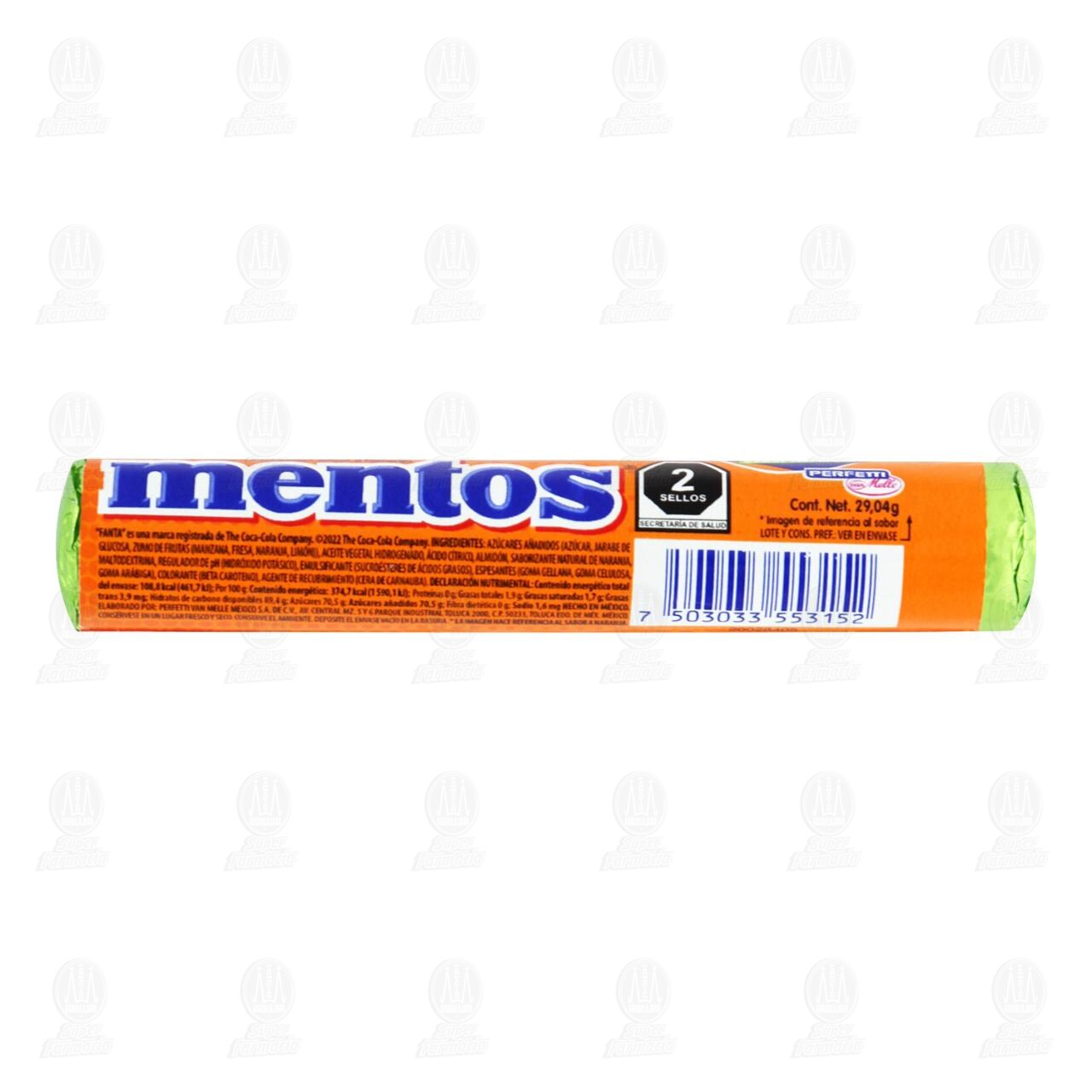 Caramelos Mentos Fanta, 29.04 gr. image number 1