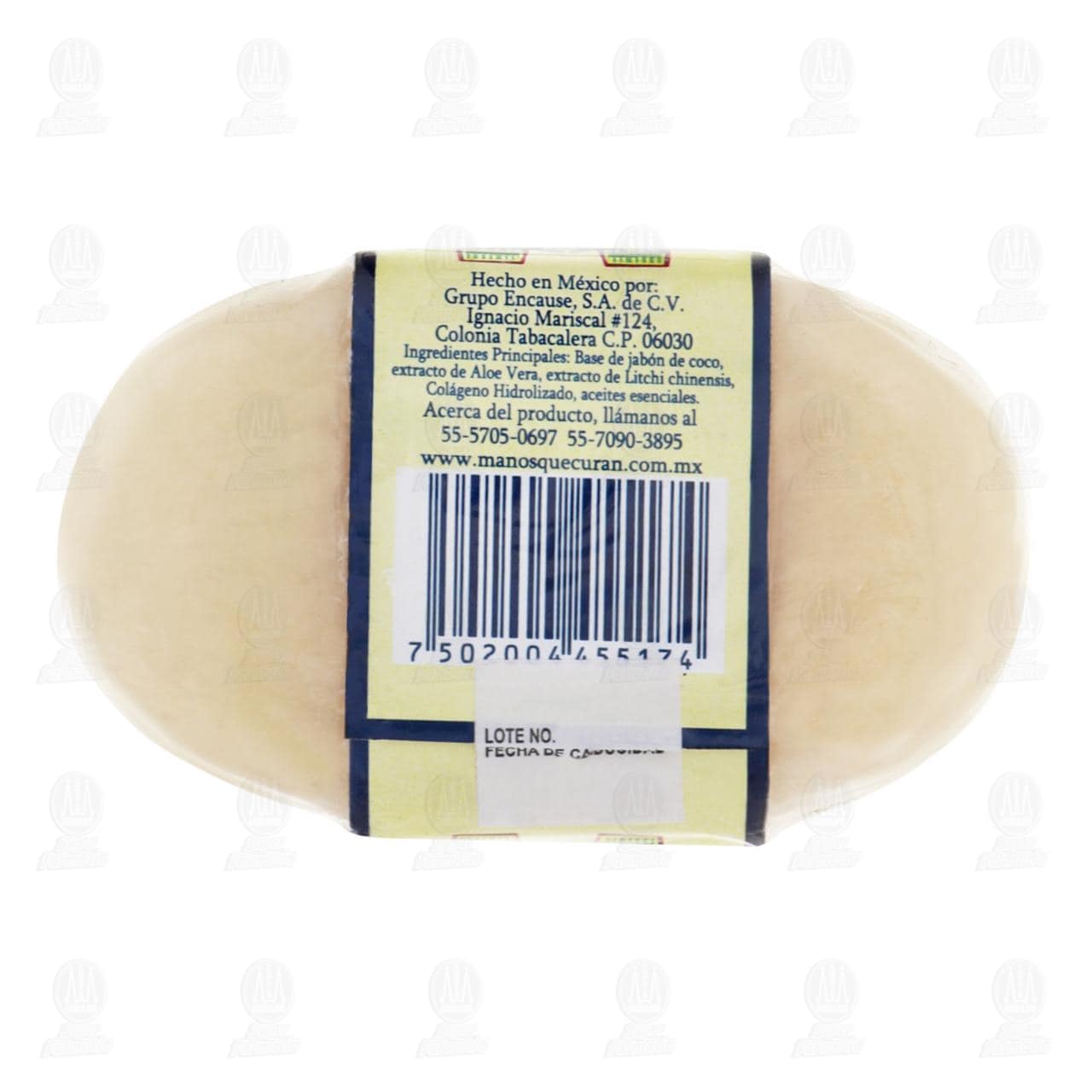 Jab&oacute;n Org&aacute;nico Manos que Curan Aloe y Lichi, 100 gr. image number 1