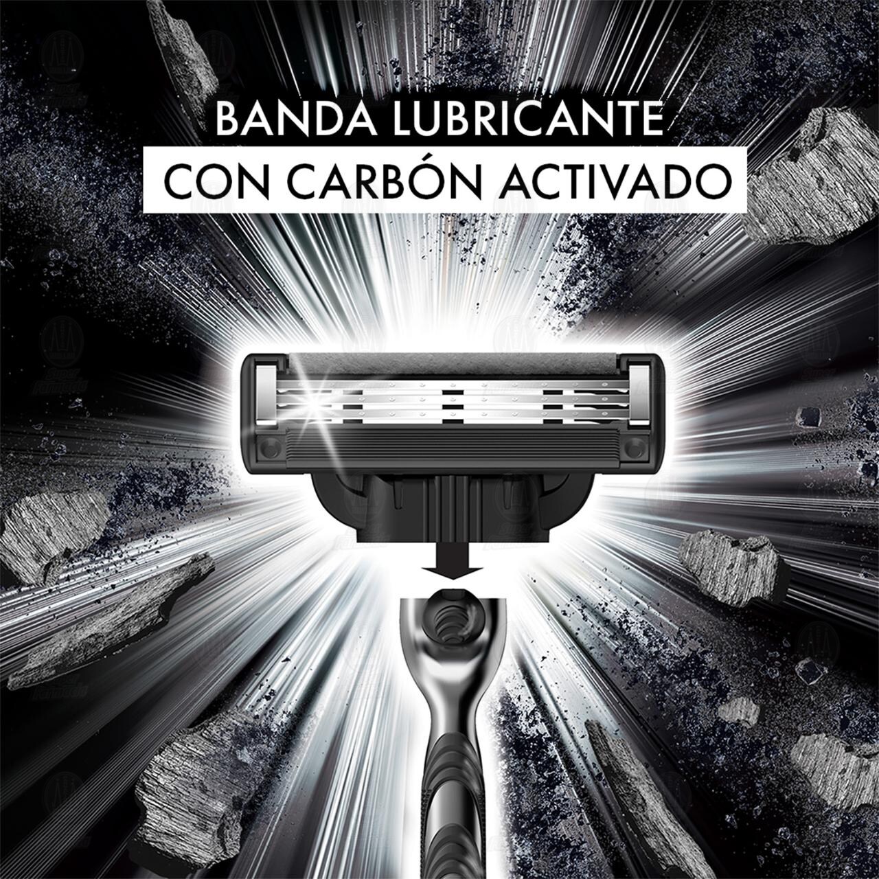 Repuestos para Afeitar Gillette Mach3 Carbono, 2 pzas. image number 3