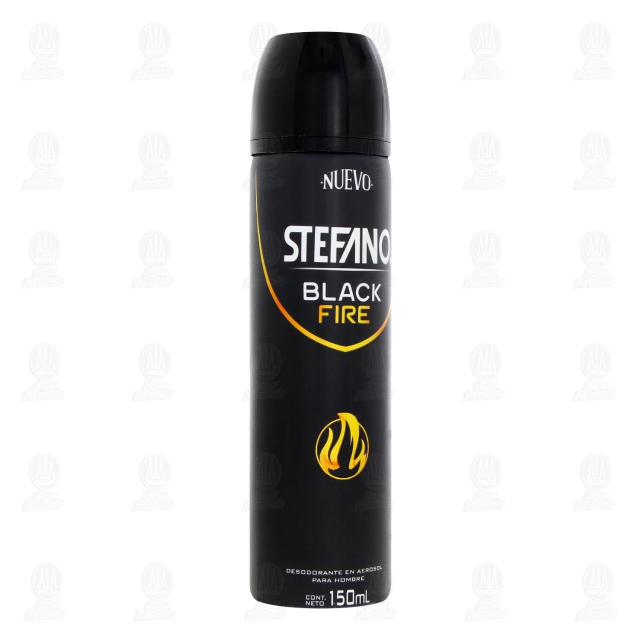 Desodorante Stefano Black Fire en Aerosol, 150 ml.