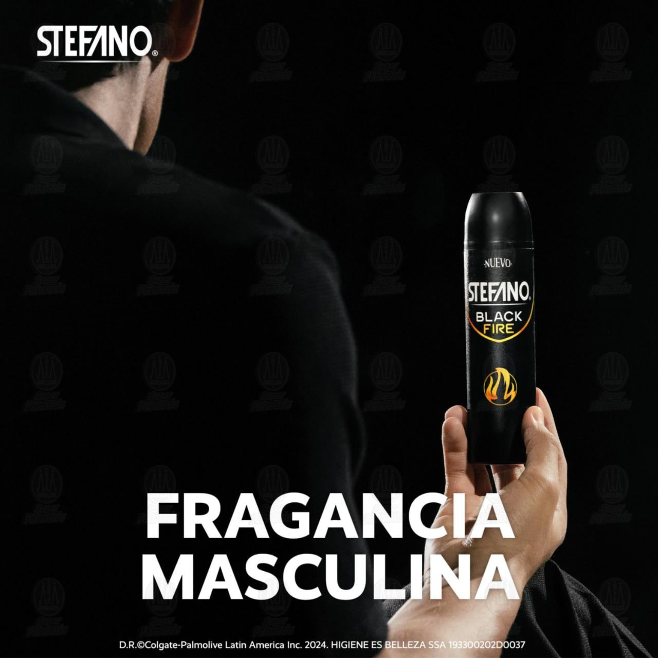 Desodorante Stefano Black Fire en Aerosol, 150 ml. image number 4
