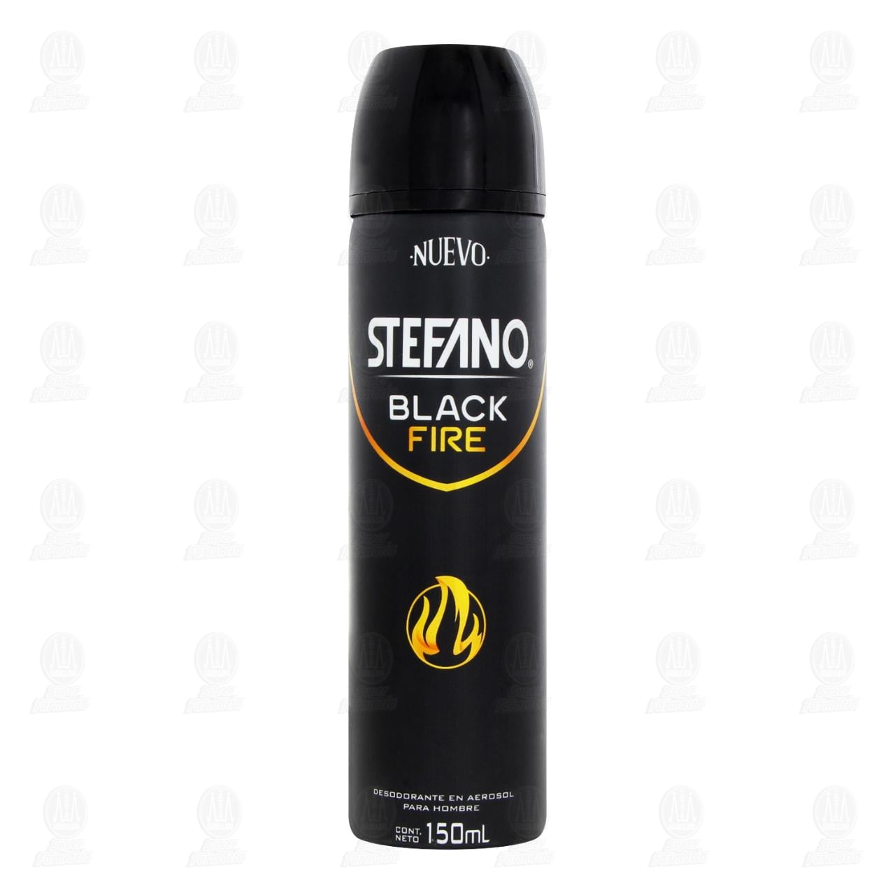 Desodorante Stefano Black Fire en Aerosol, 150 ml. image number 1