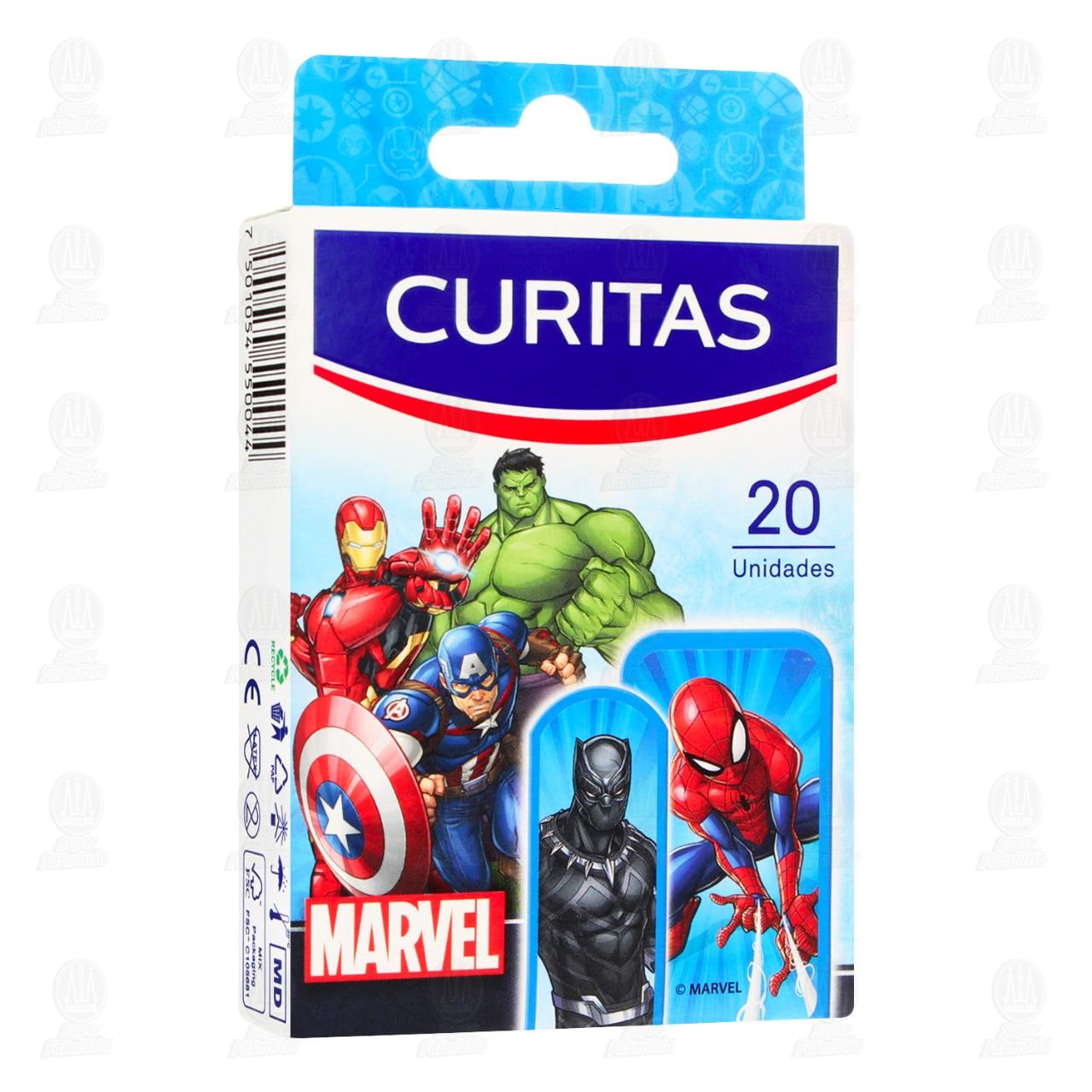 Imagen para Venditas Curitas Marvel, 20 pzas.