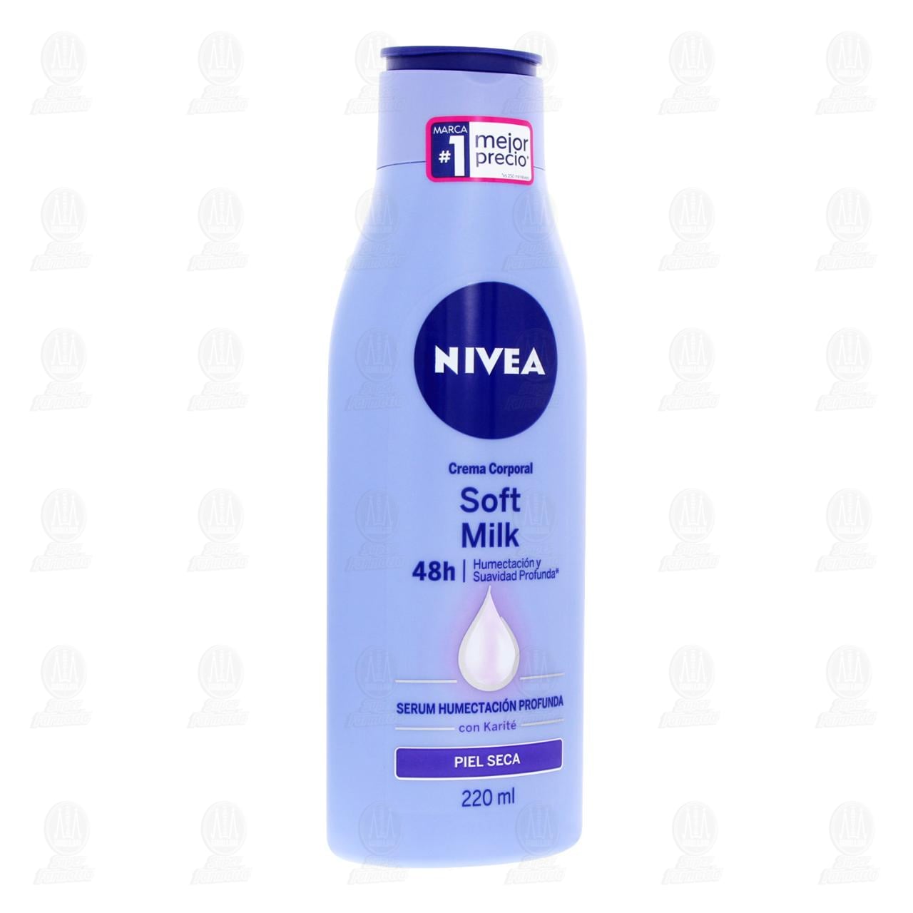 Nivea Soft Milk Crema Corporal Piel Seca con Karit&eacute;, 220 ml.