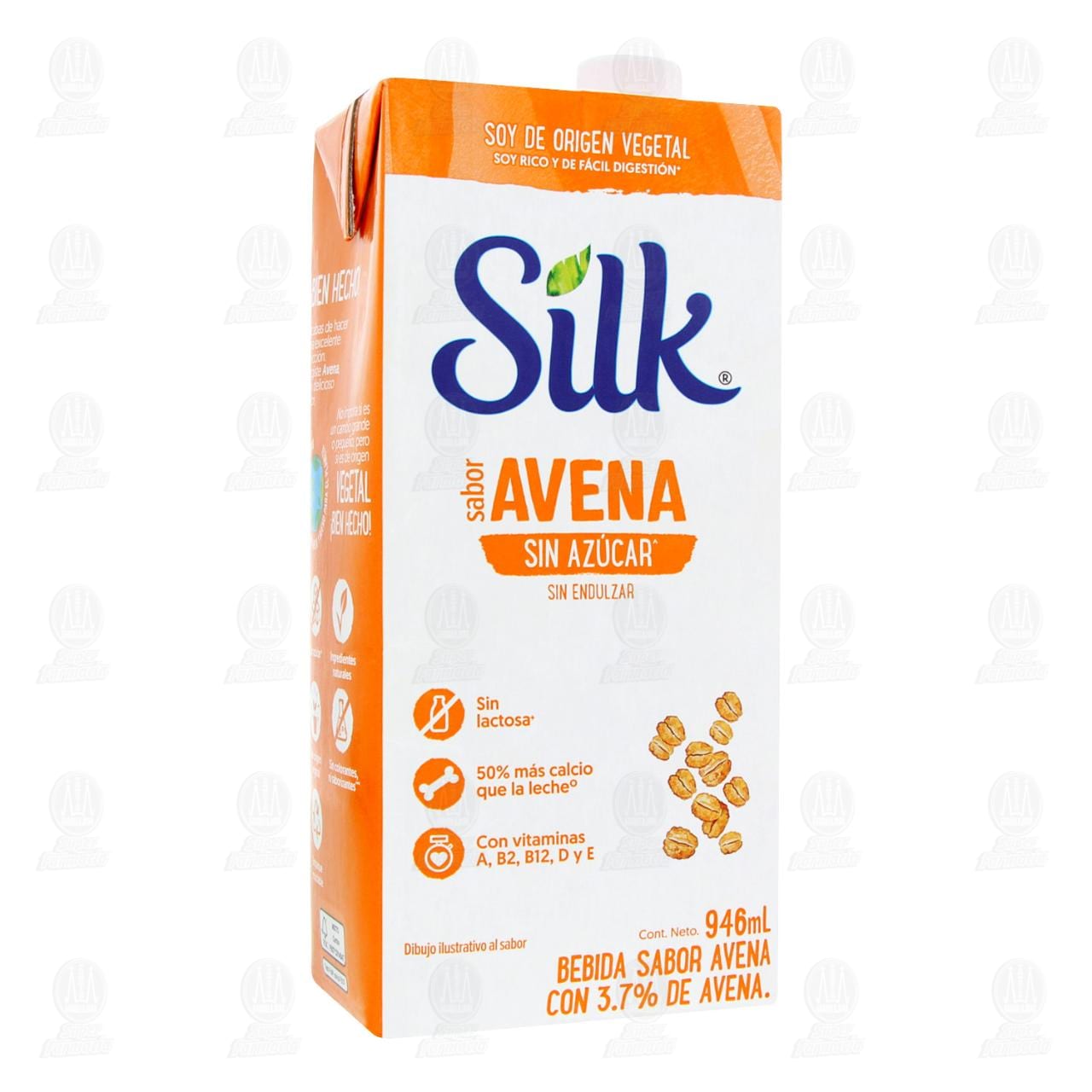 Bebida Silk Sabor Avena Sin Azúcar, 946 ml.