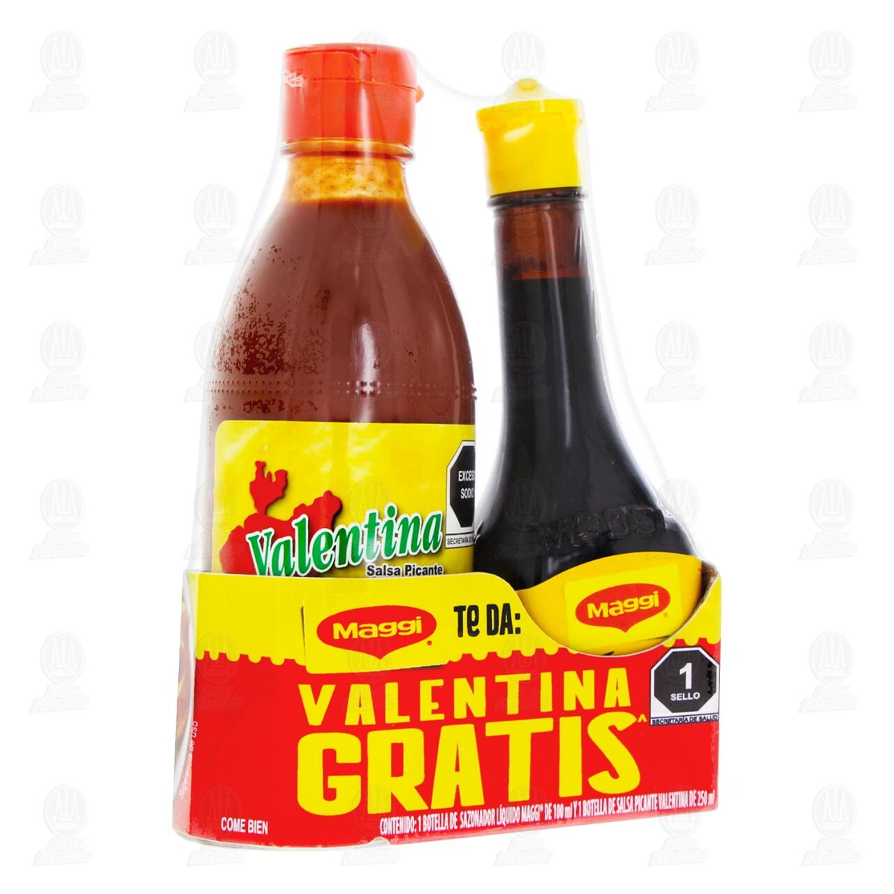 Pack Salsa Picante Valentina + Sazonador L&iacute;quido Maggi, 2 pzas. image number 0