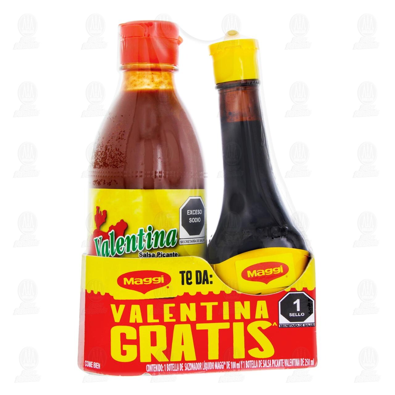 Pack Salsa Picante Valentina + Sazonador L&iacute;quido Maggi, 2 pzas. image number 1