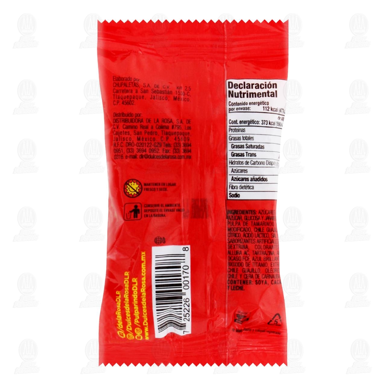 Dulce de la Rosa Pulparindots de Tamarindo Extrapicante, 30 gr. image number 1