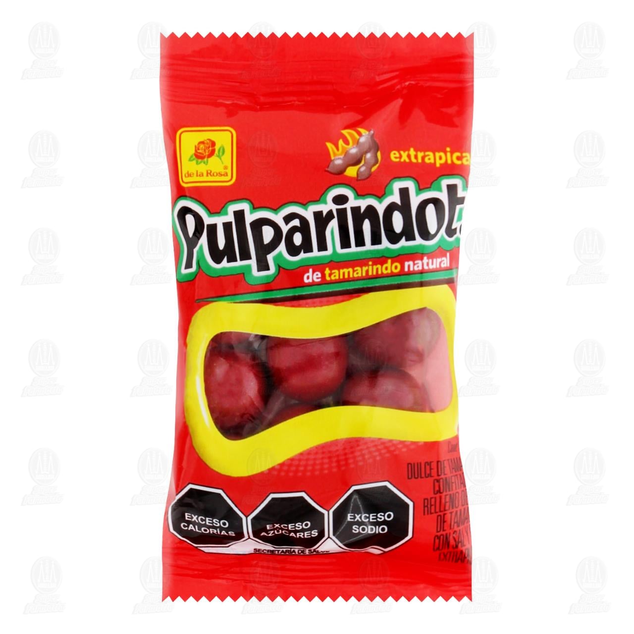 Imagen para Dulce de la Rosa Pulparindots de Tamarindo Extrapicante, 30 gr.