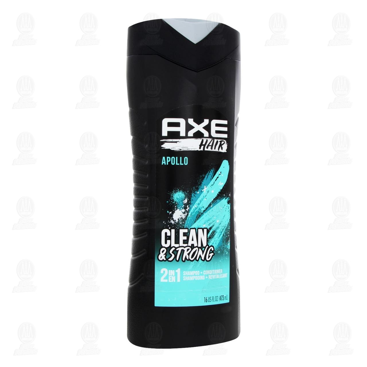Imagen para Shampoo y Acondicionador Axe Hair Apollo 2 en 1, 473 ml.