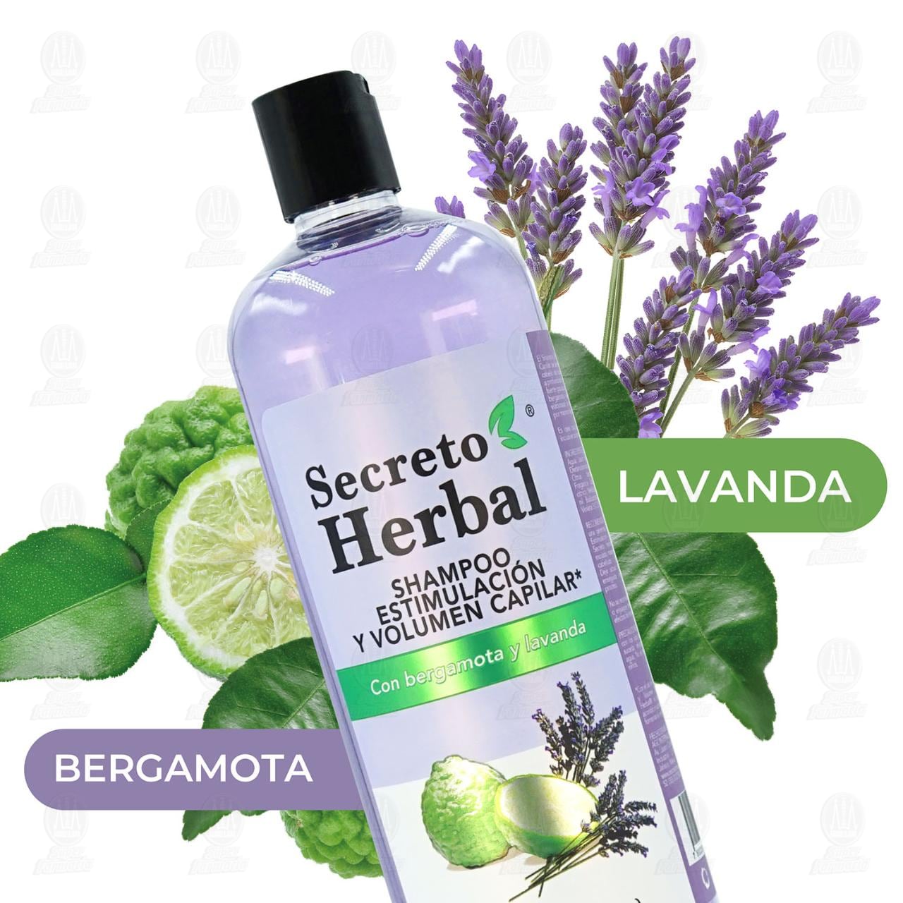 Shampoo Secreto Herbal Estimulaci&oacute;n y Volumen Capilar con Bergamota y Lavanda, 1 l. image number 4