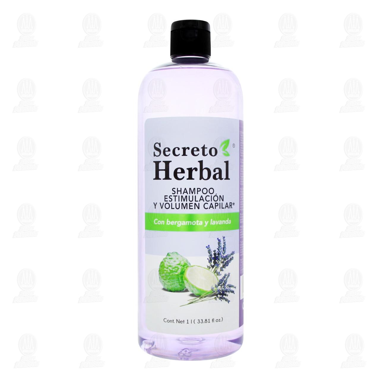 Shampoo Secreto Herbal Estimulaci&oacute;n y Volumen Capilar con Bergamota y Lavanda, 1 l. image number 1