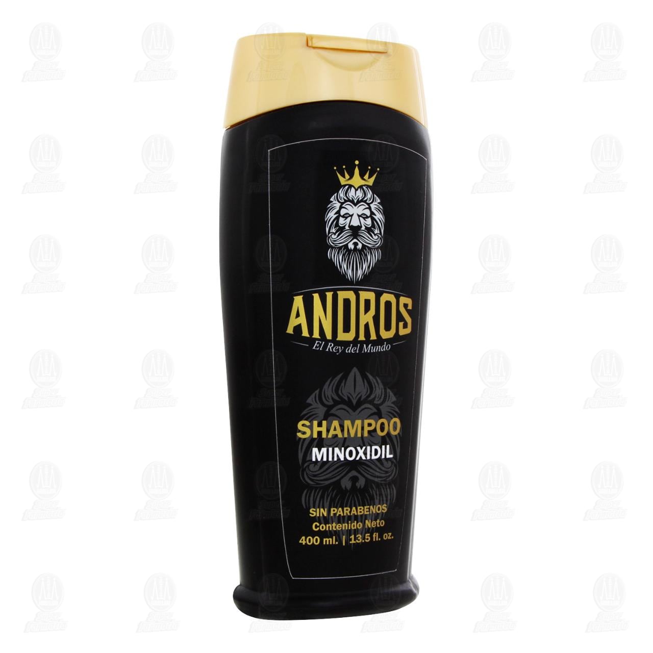 Imagen para Shampoo Andros Minoxidil, 400 ml.