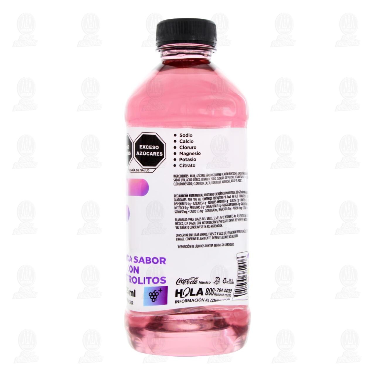 Bebida Flashlyte Sabor Uva, 625 ml. image number 2