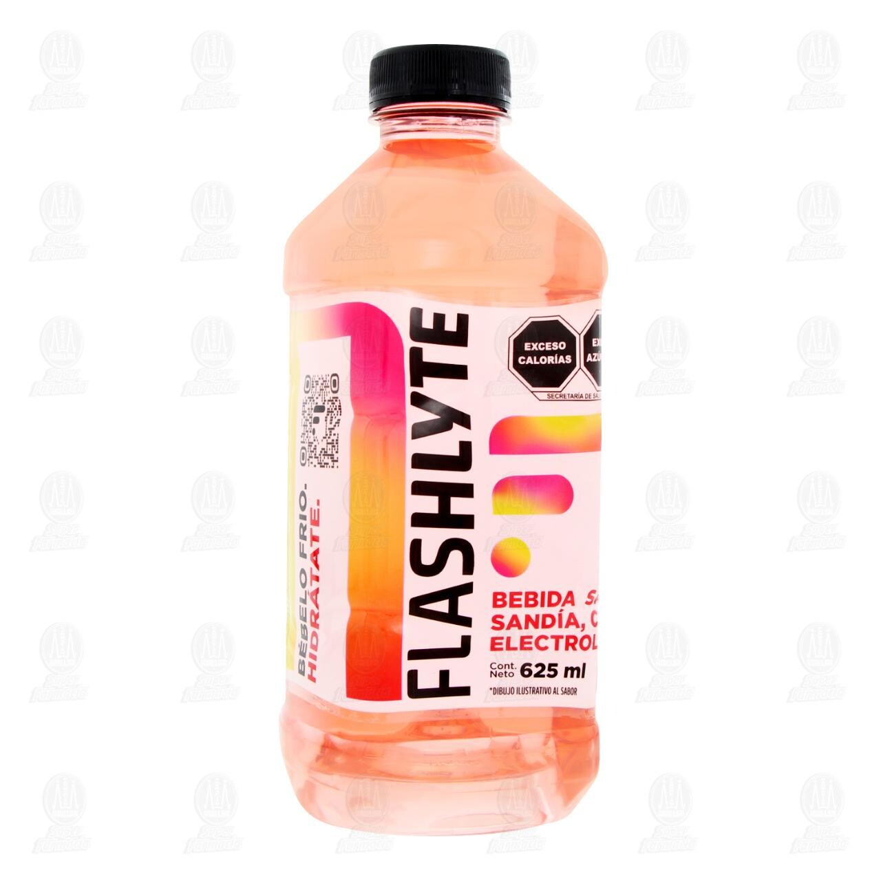 Bebida Flashlyte Sabor Sandía, 625 ml. image number 0