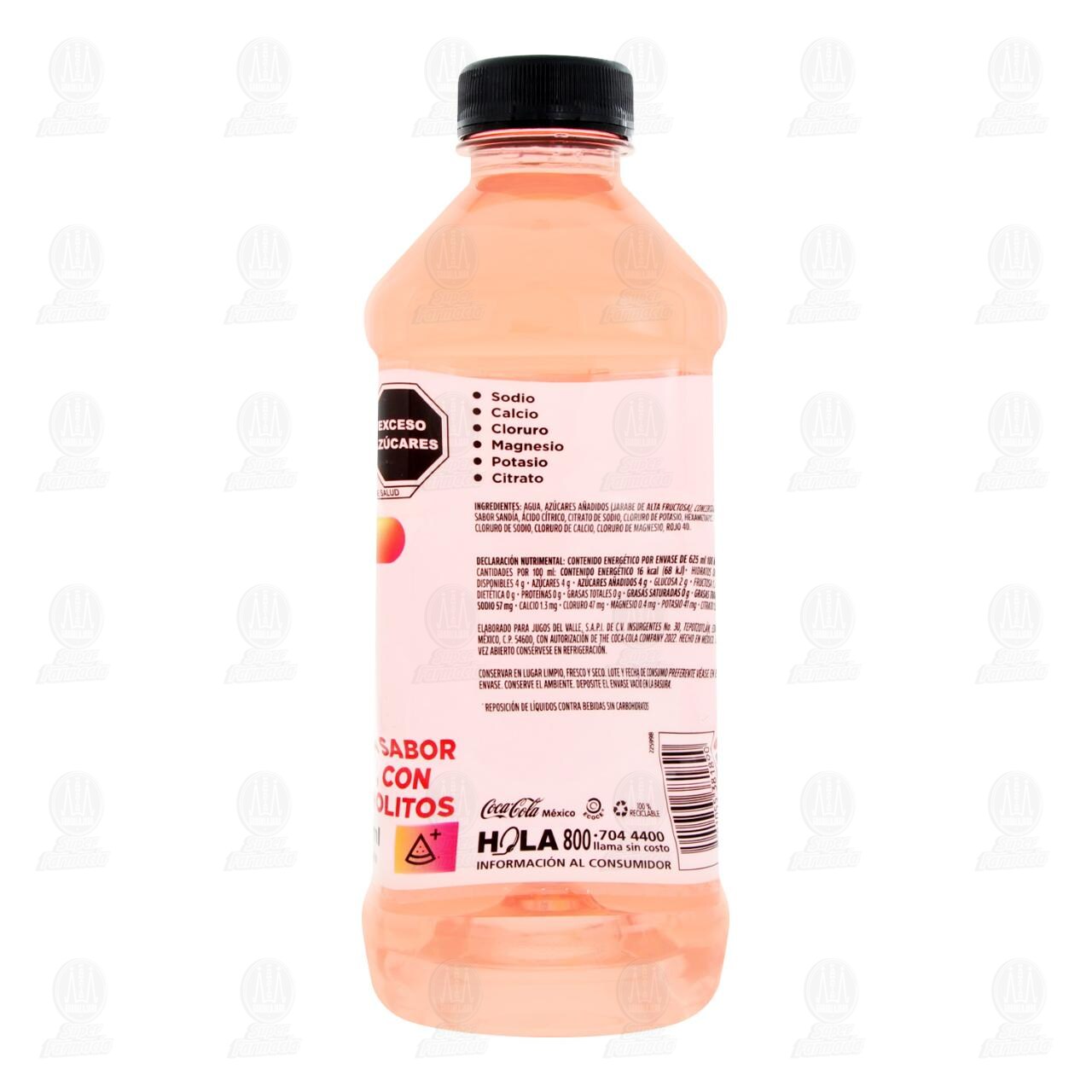 Bebida Flashlyte Sabor Sandía, 625 ml. image number 2