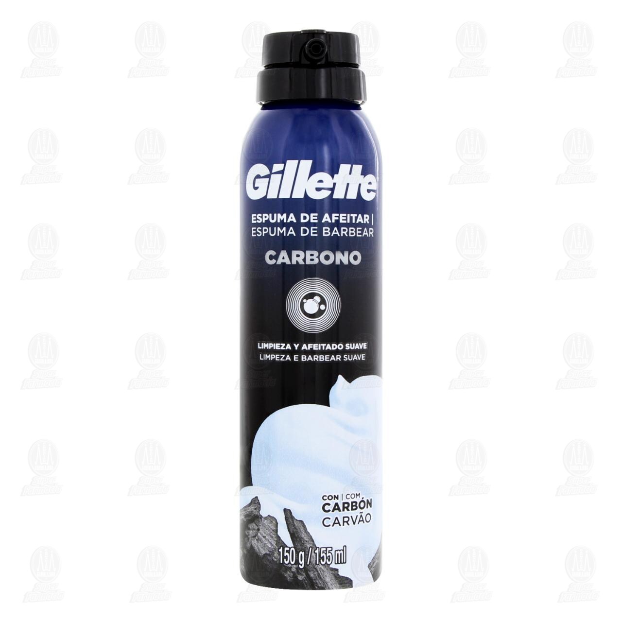 Espuma de Afeitar Gillette Carbono, 155 ml. image number 1