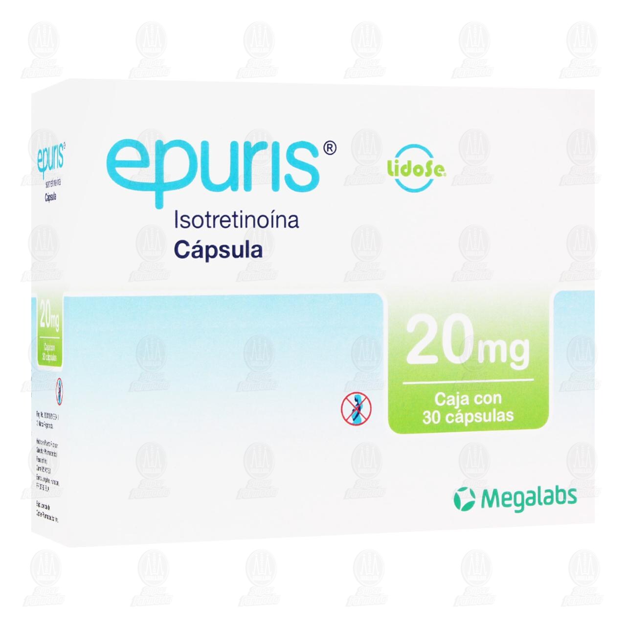 Epuris 20 mg, 30 C&aacute;psulas. image number 0