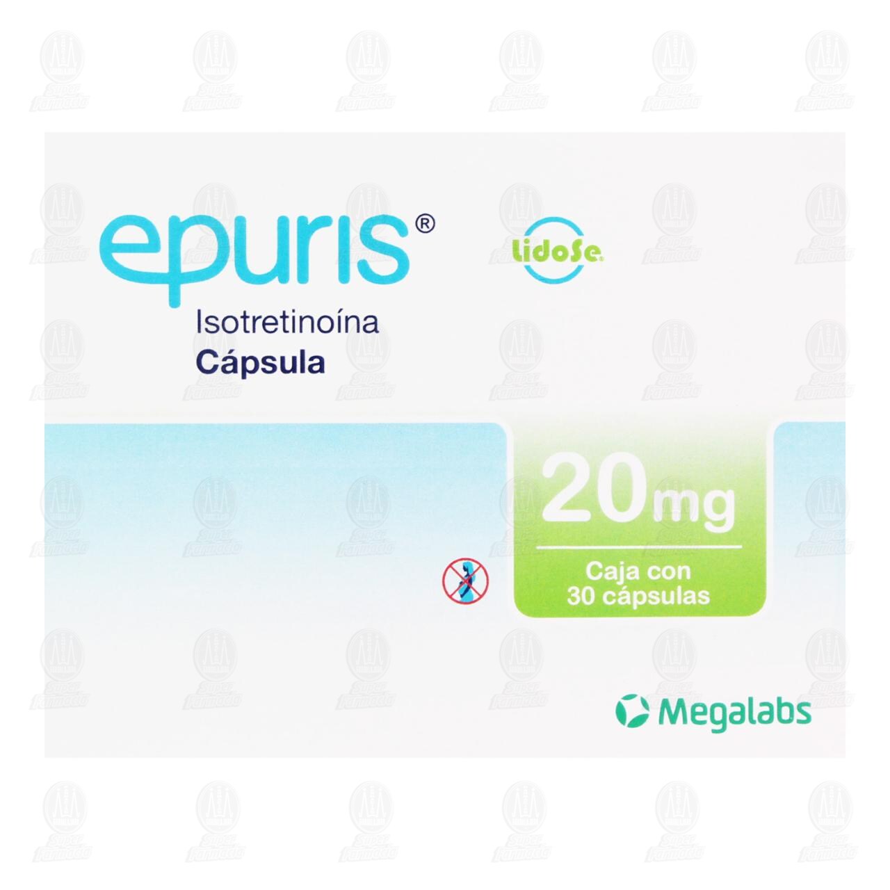 Epuris 20 mg, 30 C&aacute;psulas. image number 1