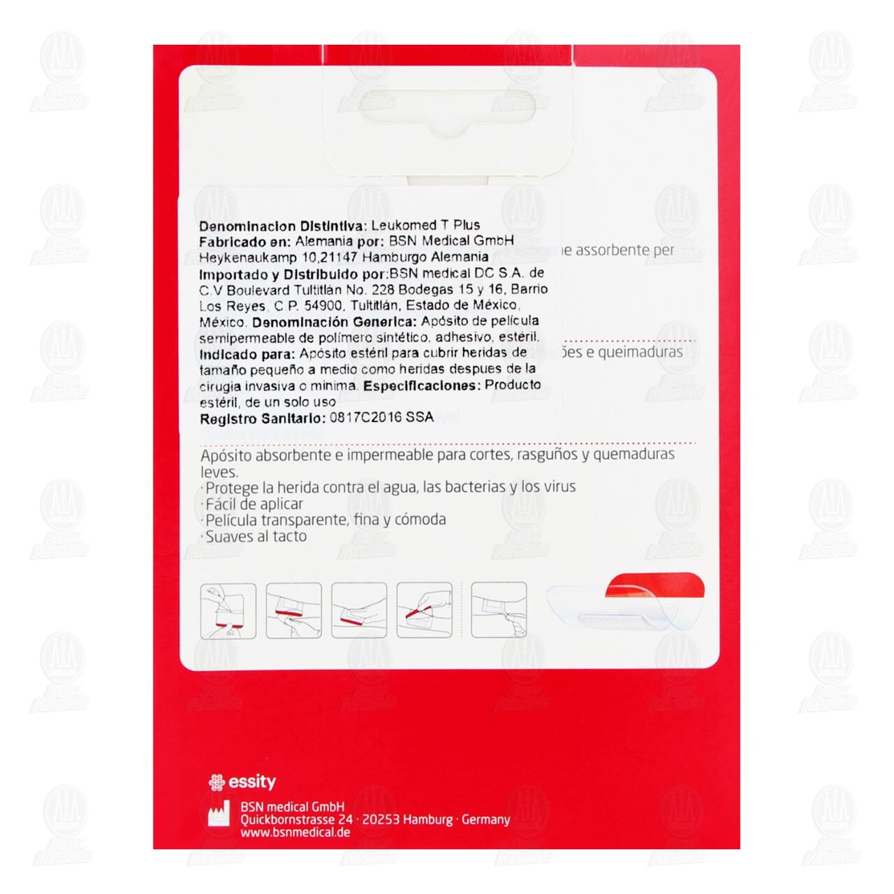 Ap&oacute;sito Leukoplast Absorbente e Impermeable, 5 pzas. image number 2