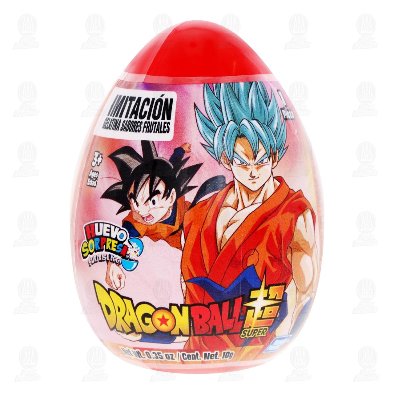 Dulce Huevo Sorpresa Dragon Ball Sabores Frutales, 10 gr. image number 1