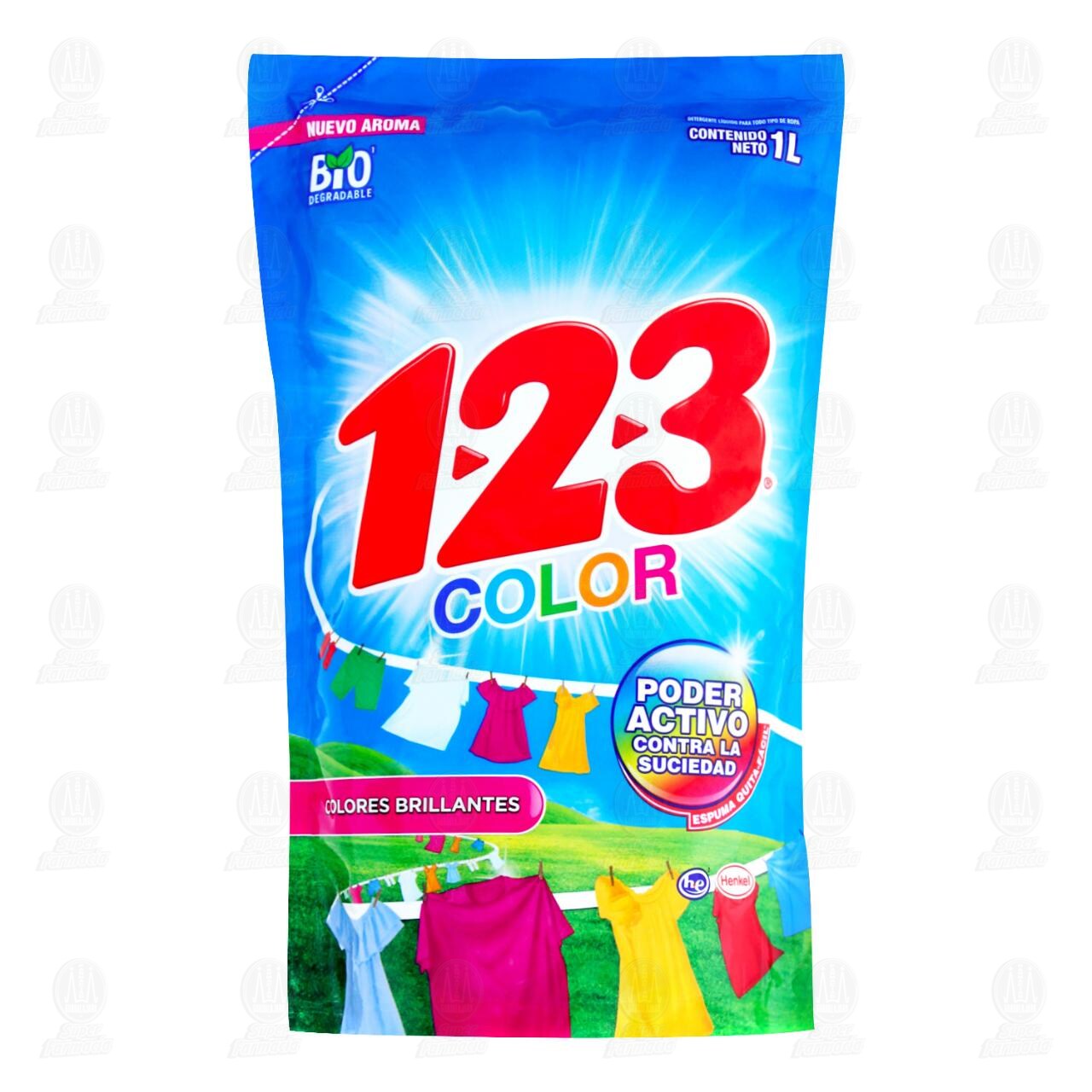 Detergente L&iacute;quido 123 Color para Colores Brillantes, 1 l. image number 0