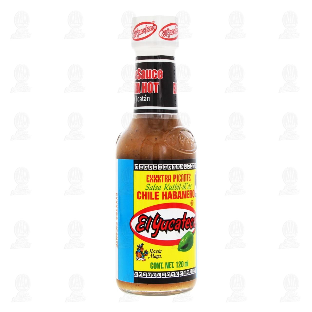 Salsa Kutbil-ik de Chile Habanero El Yucateco, 120 ml. image number 0