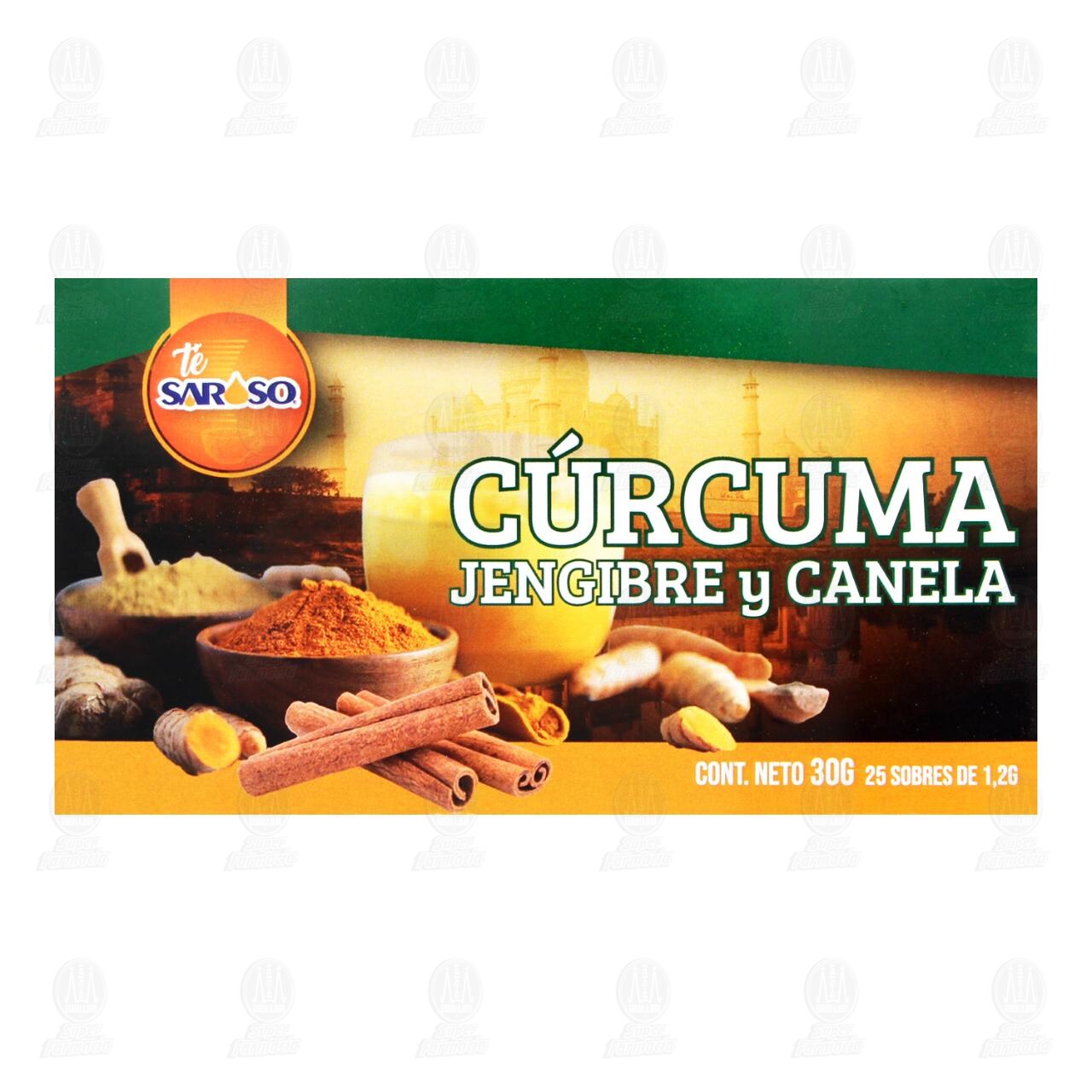 Té Cúrcuma, Jengibre y Canela Saroso, 30 gr. image number 1