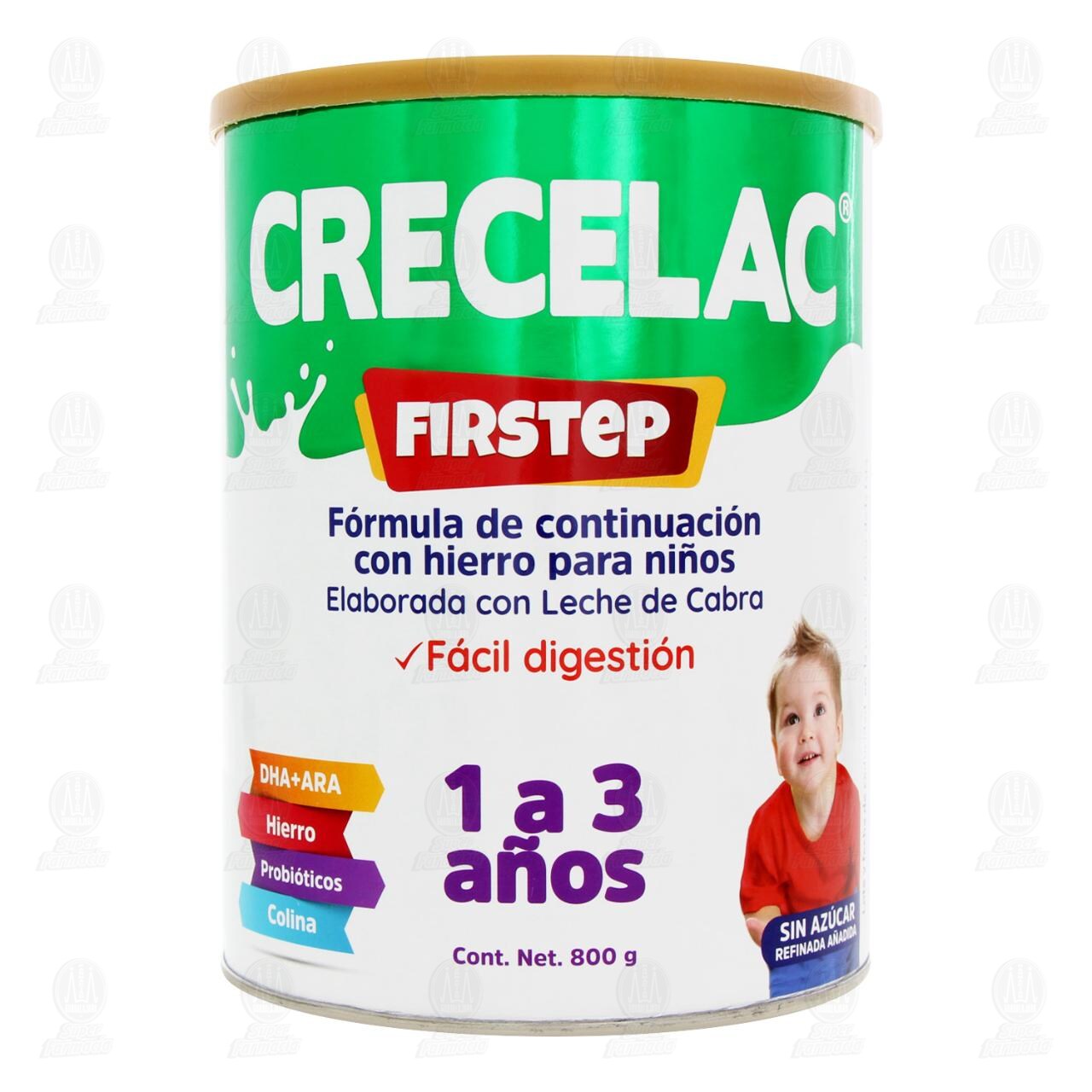 F&oacute;rmula Infantil Crecelac Firstep de Continuaci&oacute;n para Ni&ntilde;os de 1 a 3 a&ntilde;os, 800 gr. image number 1