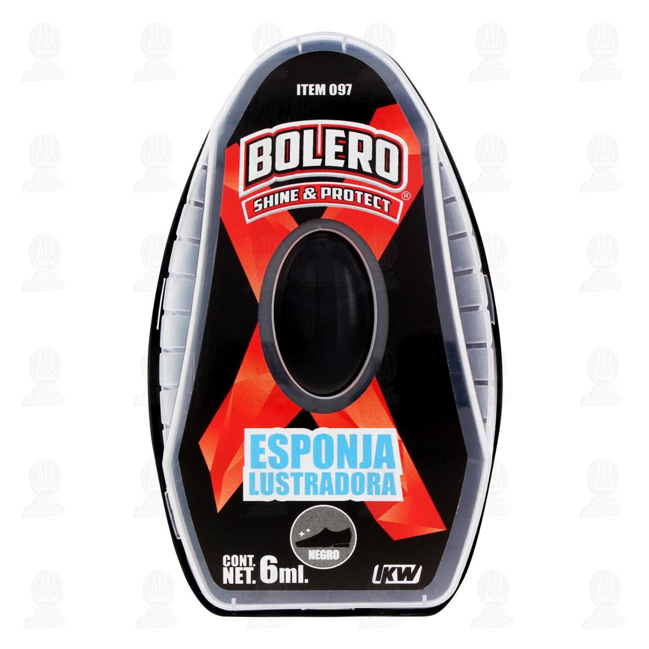 Esponja Lustradora Bolero Shine & Protect Negro, 6 ml. image number 1