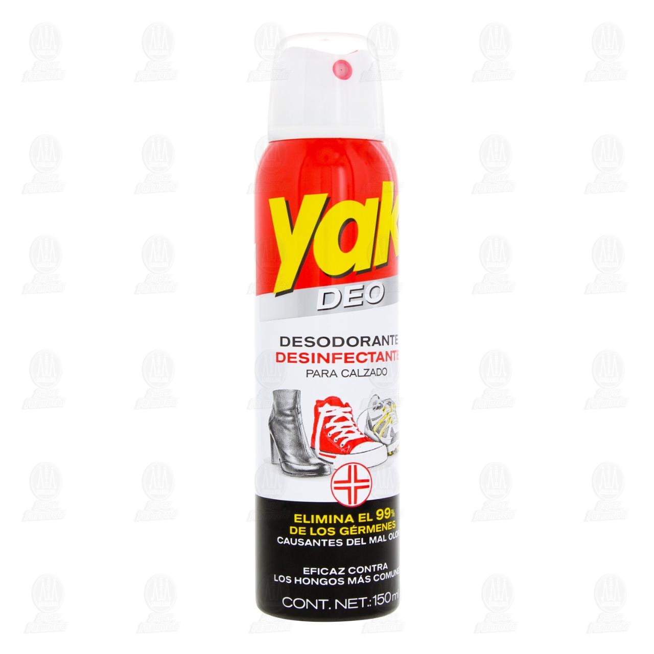 Desodorante Desinfectante Yak Deo para Calzado, 150 ml.