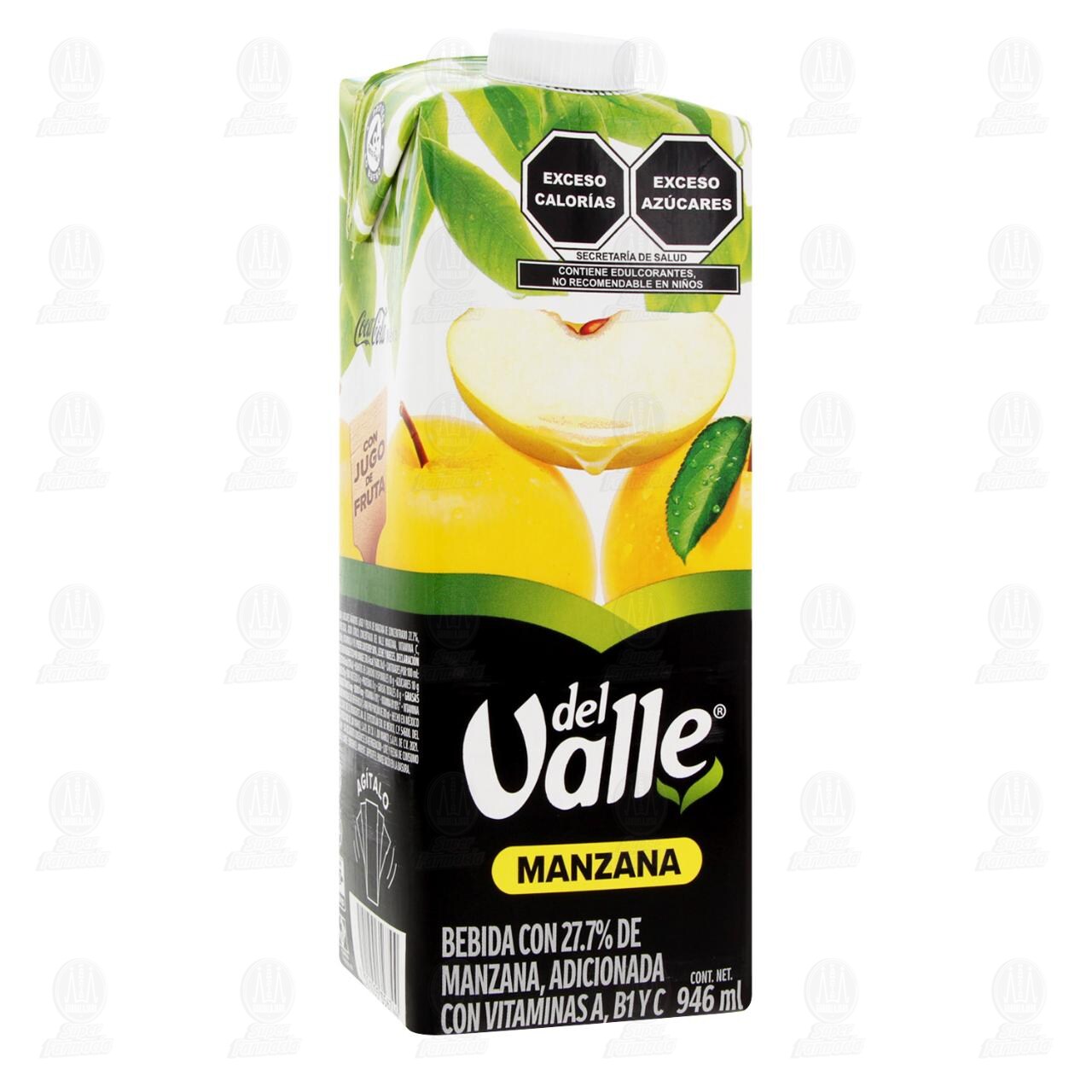 Bebida del Valle Manzana, 946 ml. image number 0