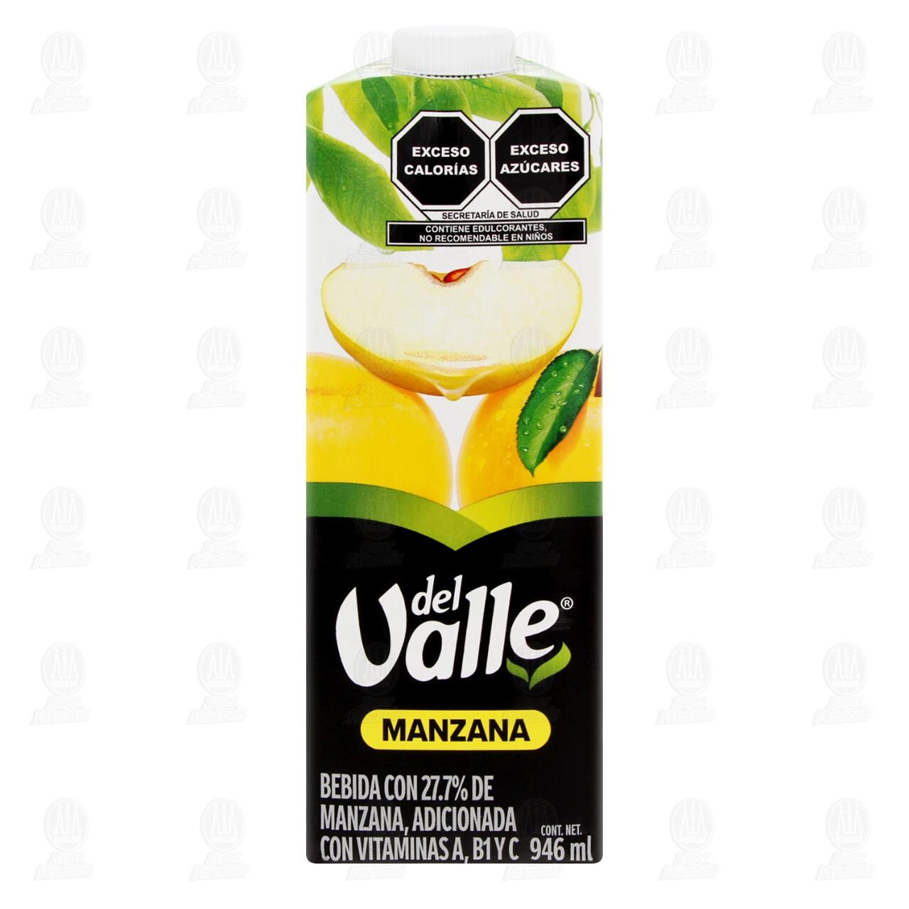 Bebida del Valle Manzana, 946 ml. image number 1