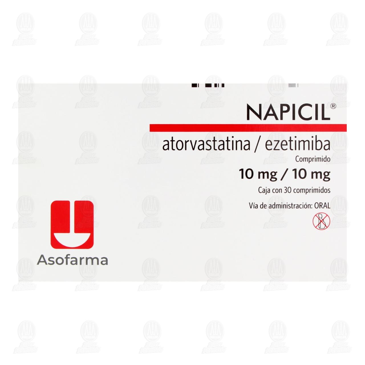 Napcil 10mg/10mg, 30 Comprimidos. image number 1