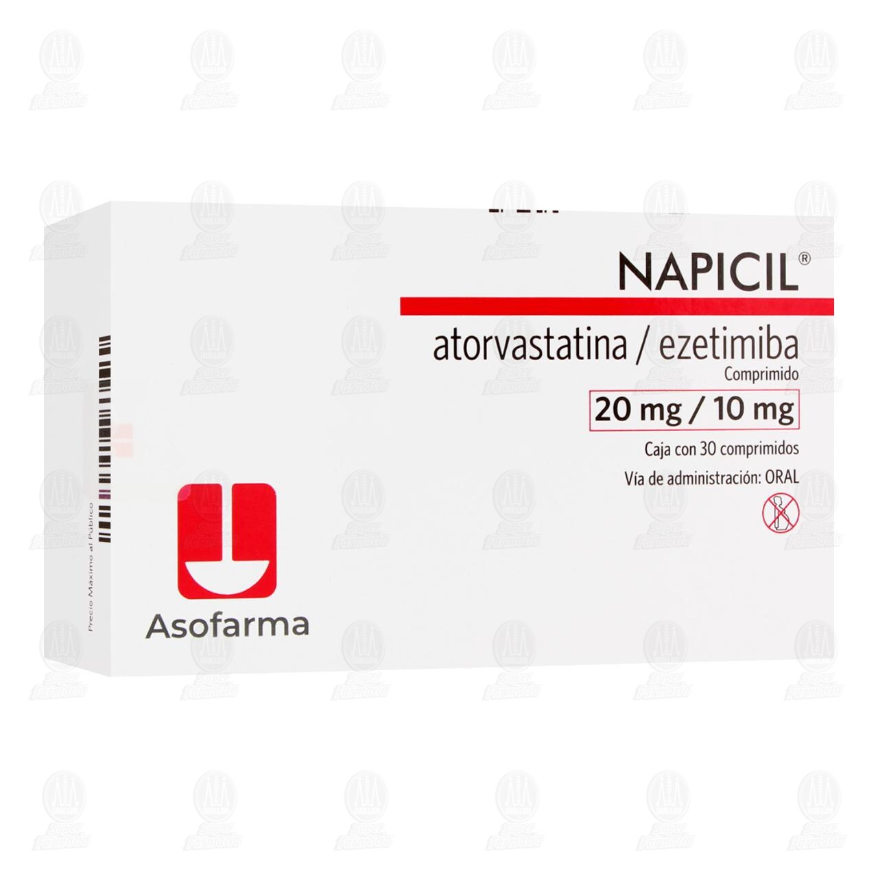 Napicil 20mg/10mg, 30 Comprimidos.