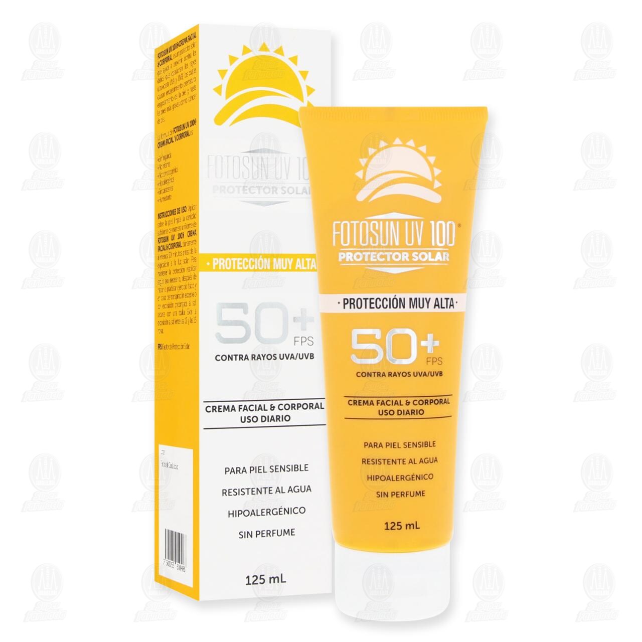 Protector Solar Fotosun UV 100 Crema Facial & Corporal de Uso diario FPS 50+, 125 ml. image number 3