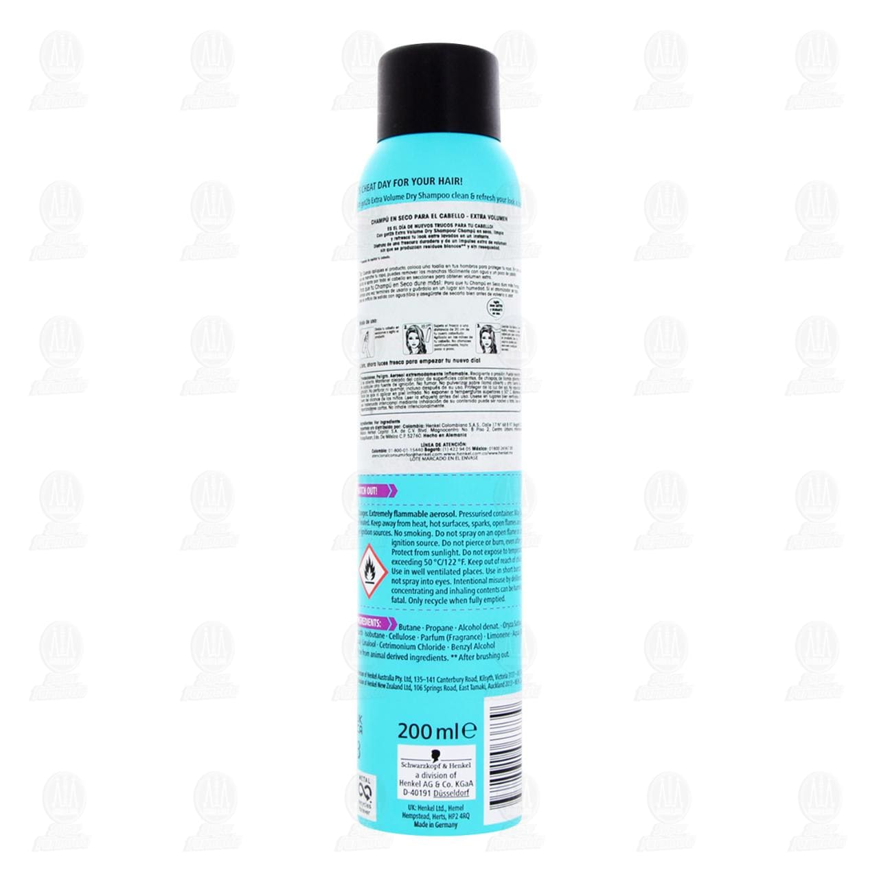 Shampoo en Seco Got2b Extra Volumen para el Cabello, 200 ml. image number 2