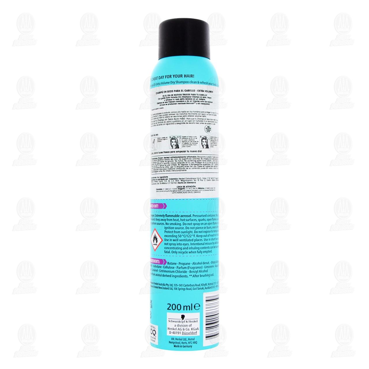 Shampoo en Seco Got2b Extra Volumen para el Cabello, 200 ml. image number 2