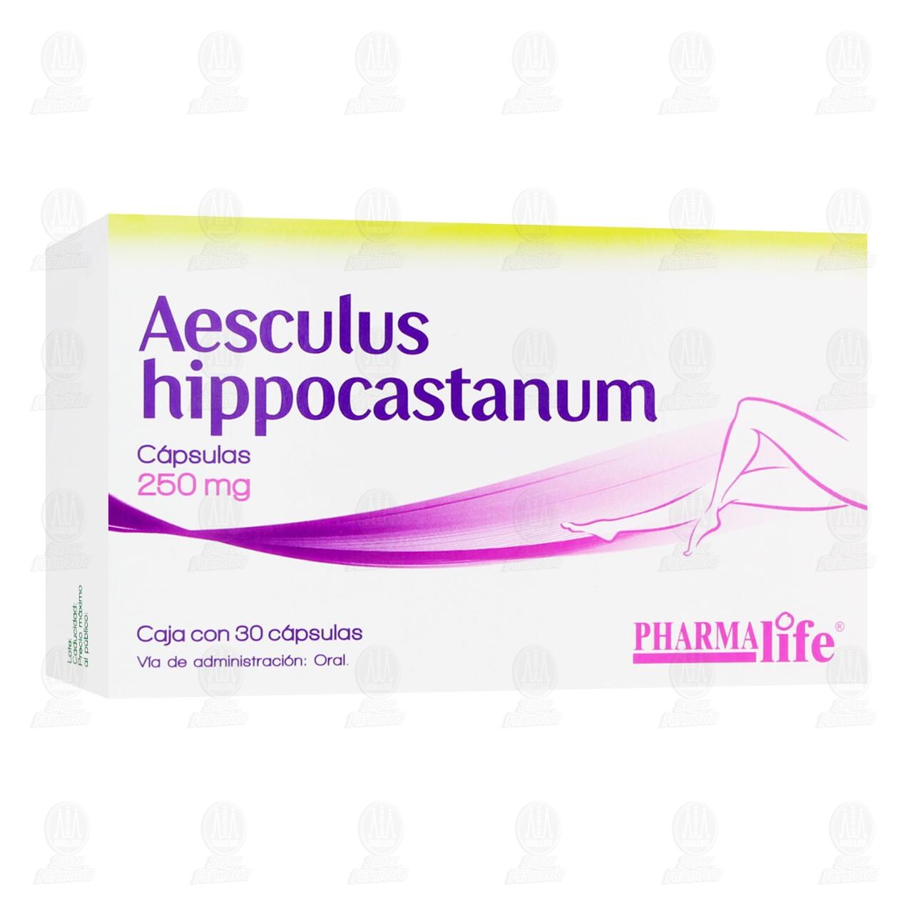 Aesculus Hippocastanum 250 mg, 30 C&aacute;psulas Pharmalife. image number 0