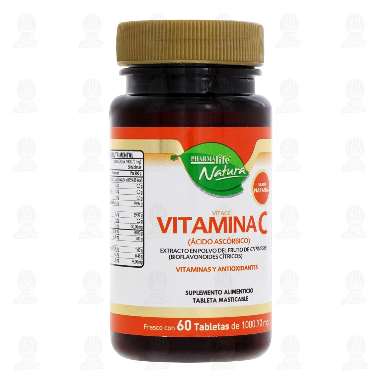 Imagen para Vitamina C 1000.70 mg, 60 Tabletas.