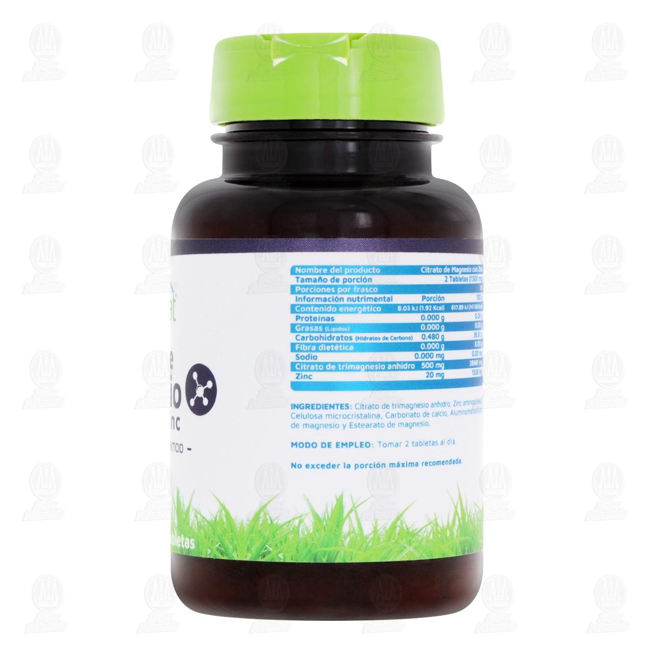Citrato de Magnesio con Zinc, 60 Tabletas. image number 2