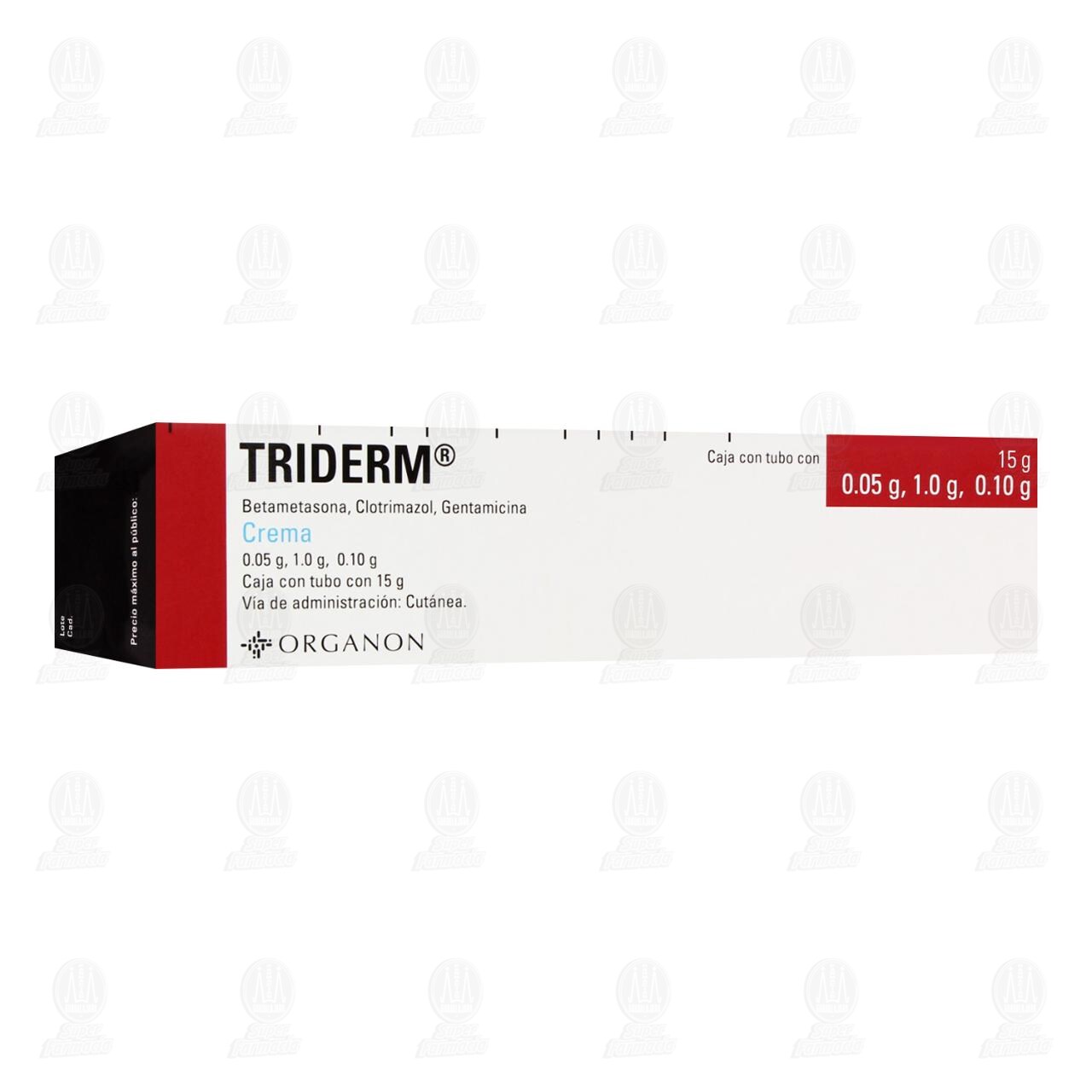 Triderm Crema 0.05gr/1.0gr/0.10gr, 15 gr. image number 0