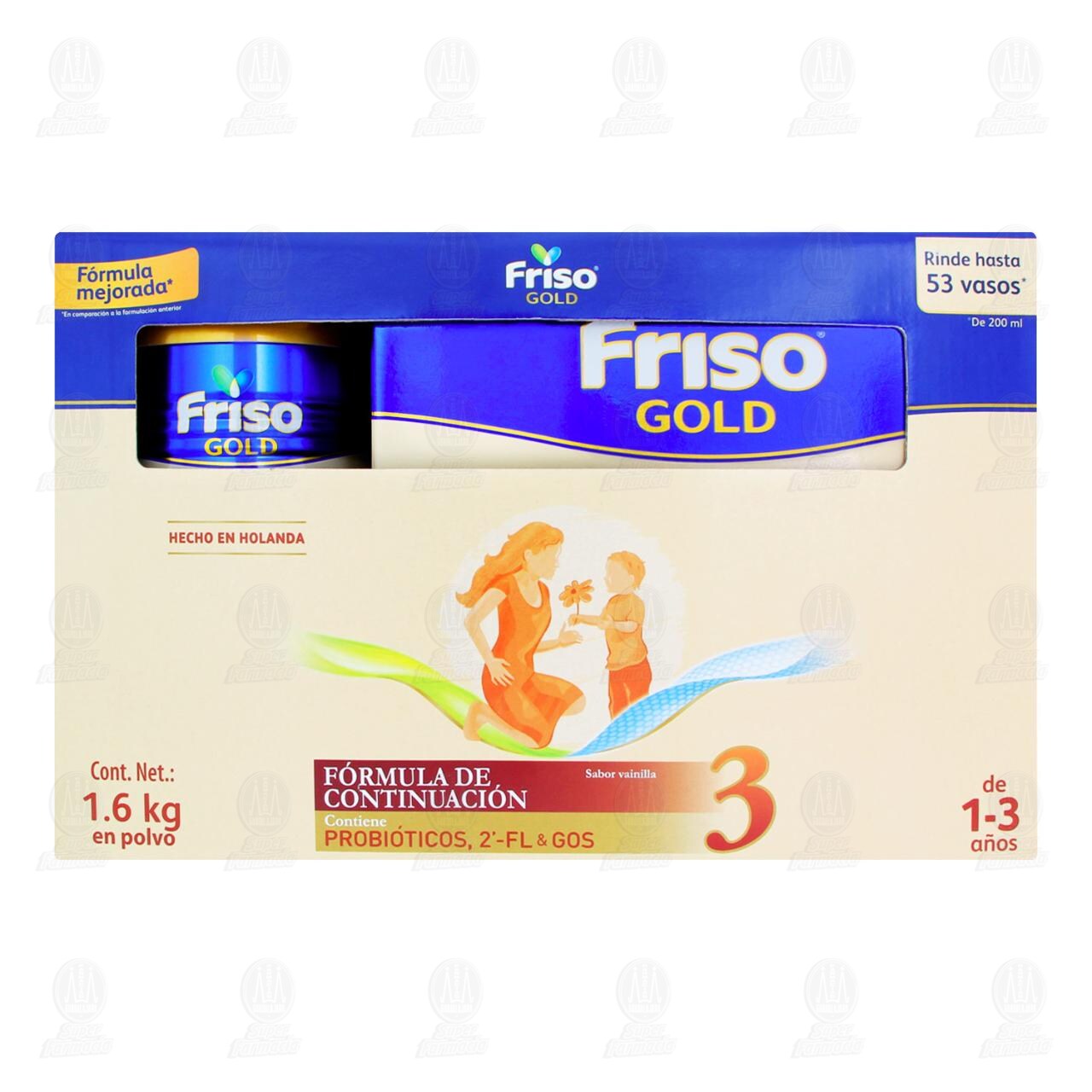 F&oacute;rmula Infantil Friso Gold 3 Sabor Vainilla (Edad 1 a 3 A&ntilde;os), 1.6 kg. image number 1