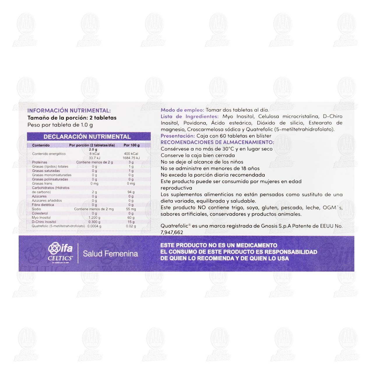 Giranda 1.0 gr, 60 Tabletas. image number 2