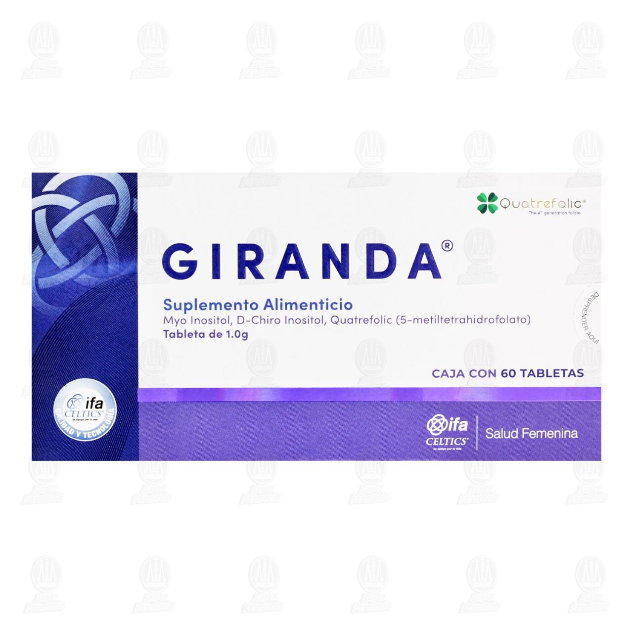 Giranda 1.0 gr, 60 Tabletas. image number 1