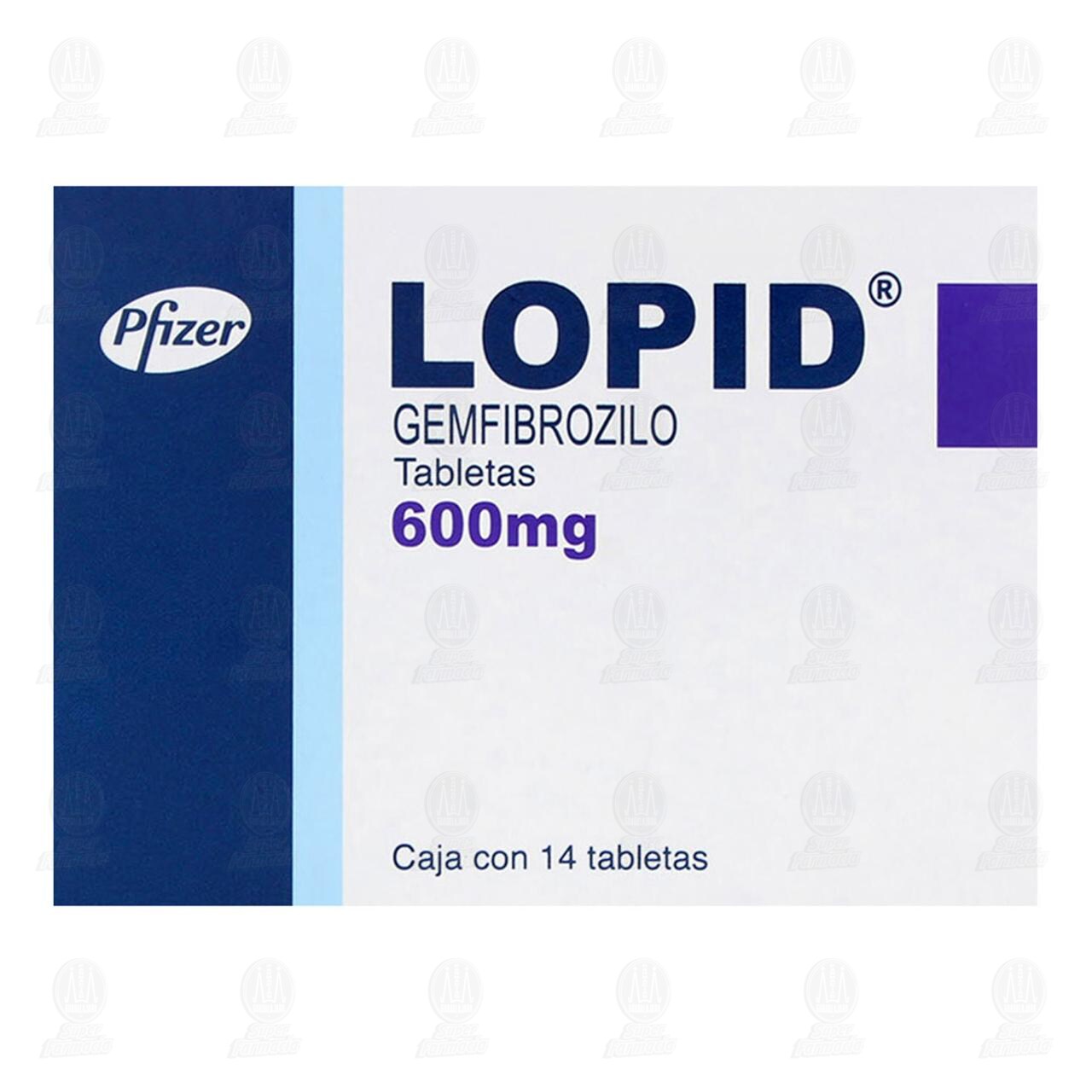 Lopid 600 mg, 14 Tabletas. image number 2