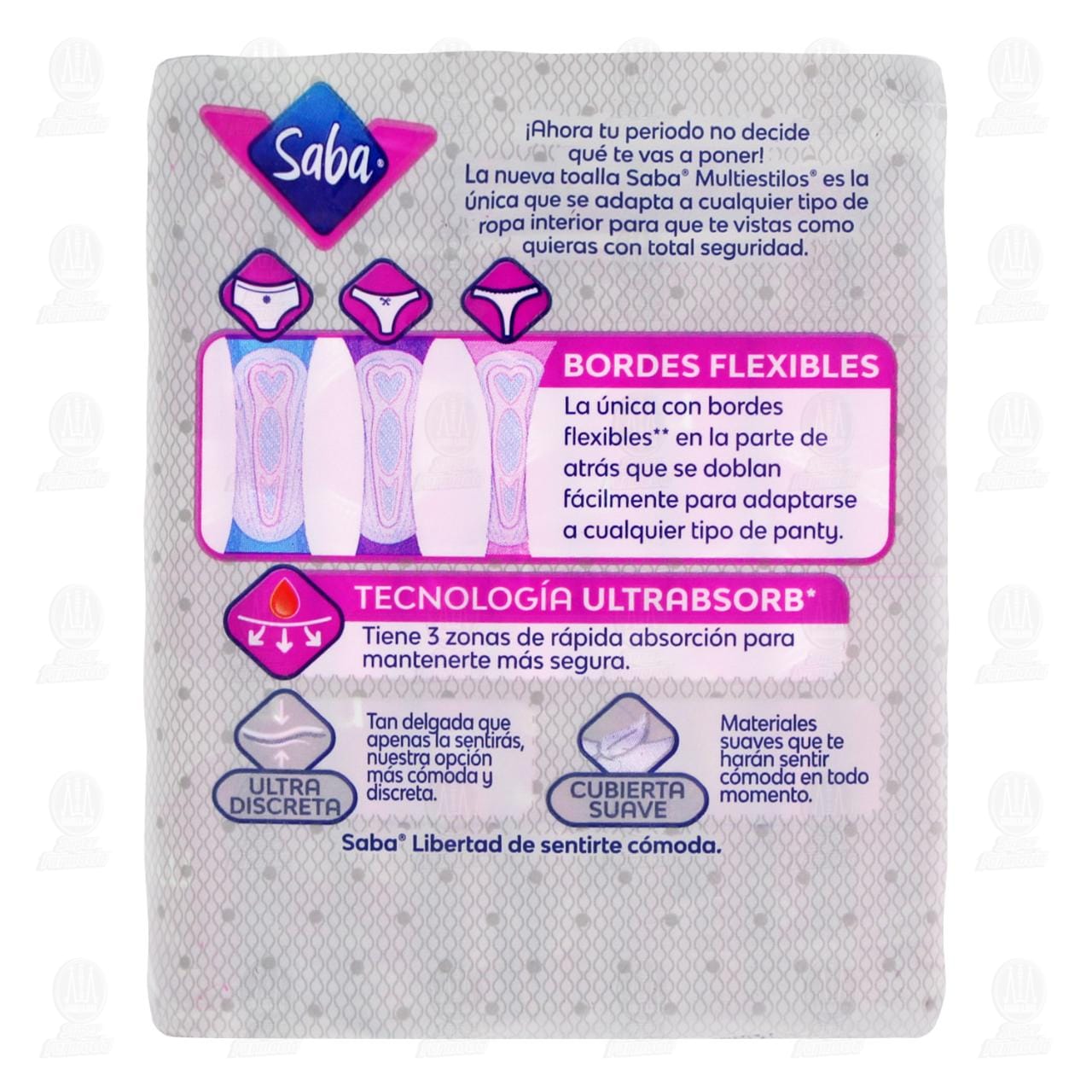 Toallas Femeninas Saba Multiestilos Buenos d&iacute;as, 10 pzas. image number 2