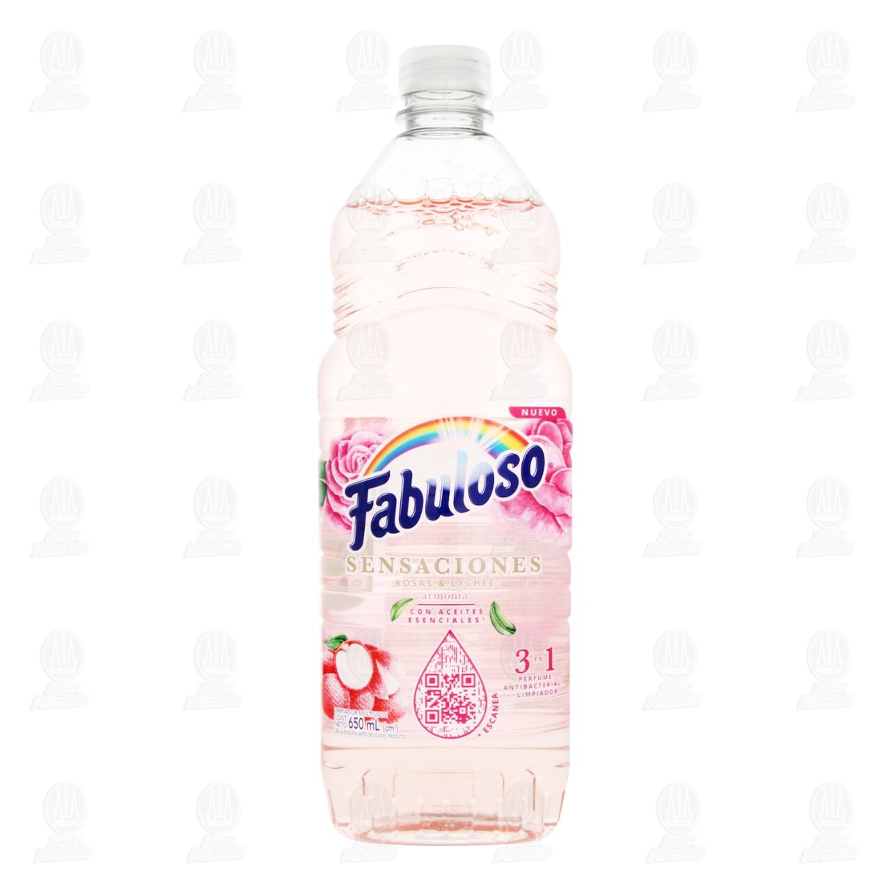 Limpiador Fabuloso Sensaciones Rosas & Lyche, 650 ml. image number 1