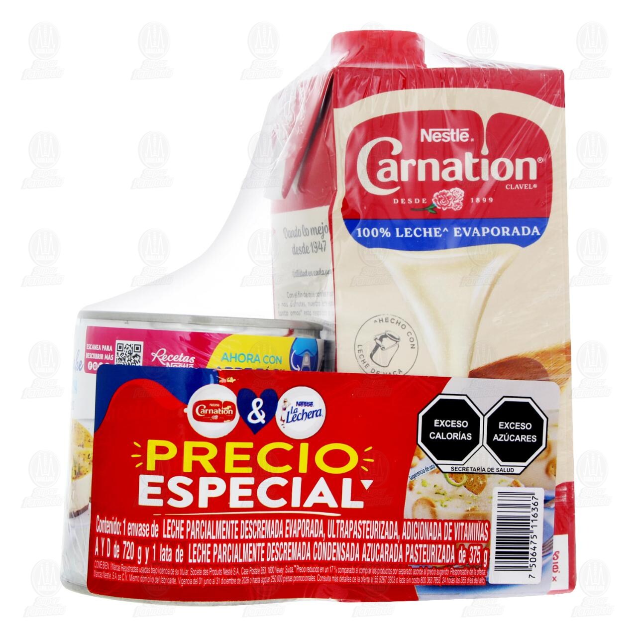 Pack Nestl&eacute; Carnation Clavel 720 gr & La Lechera 375 gr, 2 pzas. image number 0