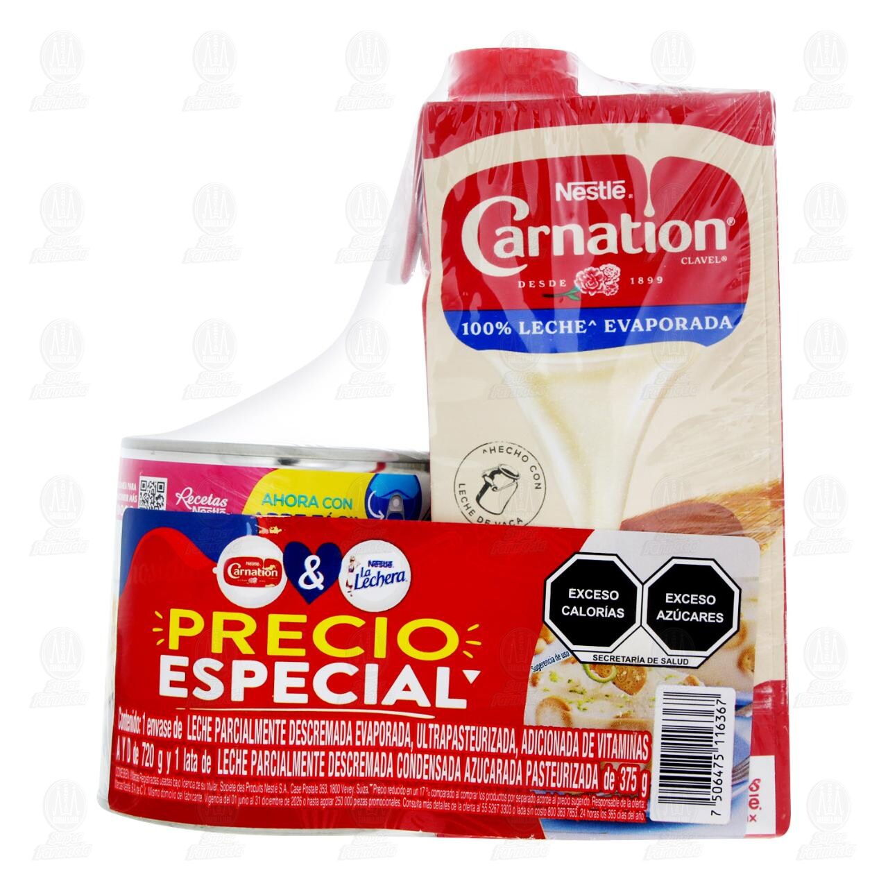 Pack Nestl&eacute; Carnation Clavel 720 gr & La Lechera 375 gr, 2 pzas. image number 1